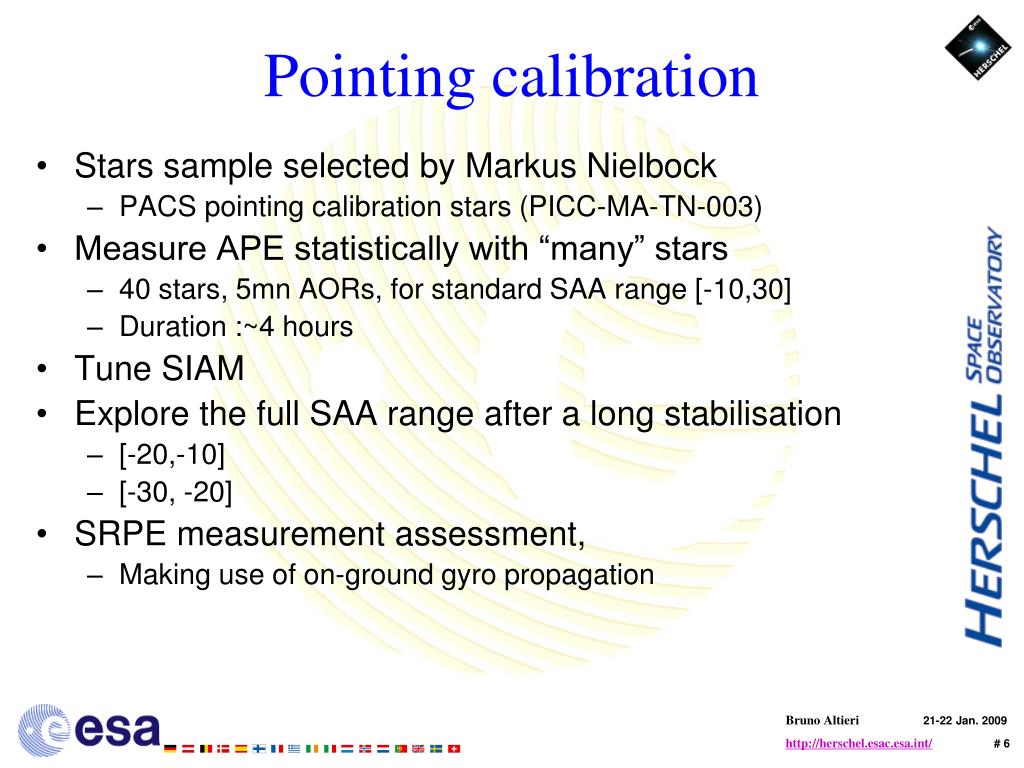 PPT Pointing calibration plan PowerPoint Presentation, free download