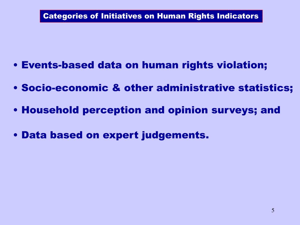 PPT Quantitative Human Rights Indicators Some Conclusions from a