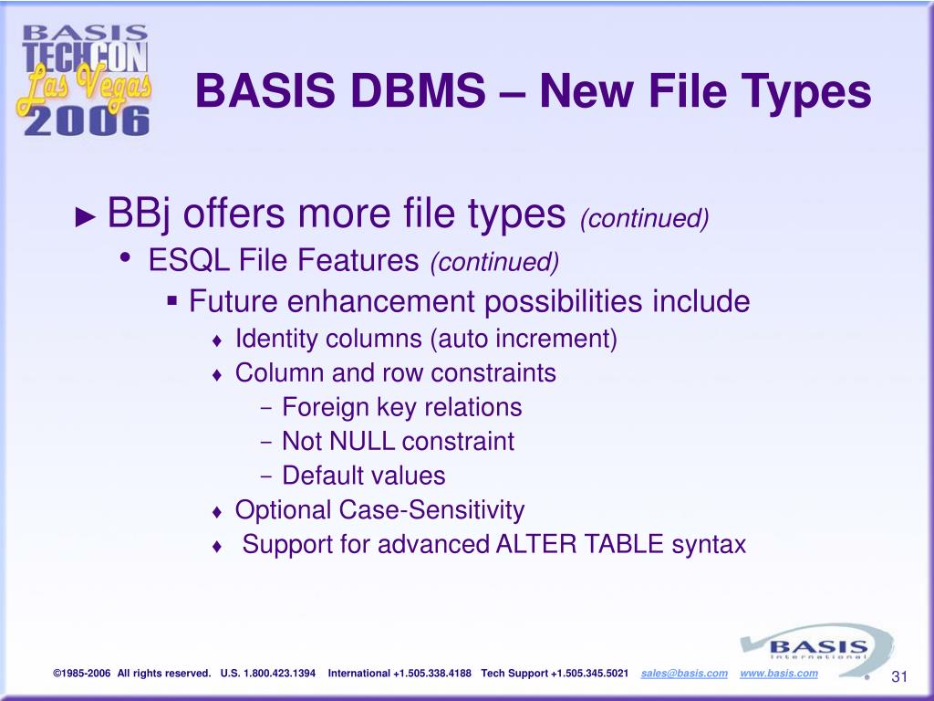 PPT DBMS DirectAccess and SQL File Types PowerPoint Presentation