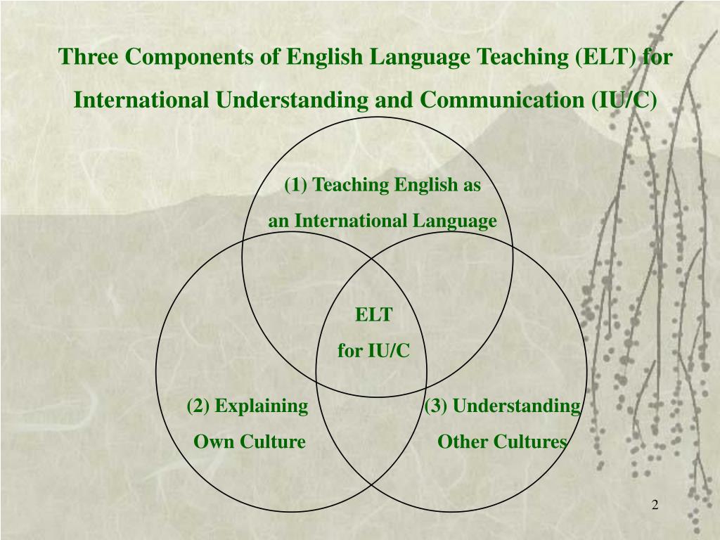 PPT Three Components of English Language Teaching (ELT) for