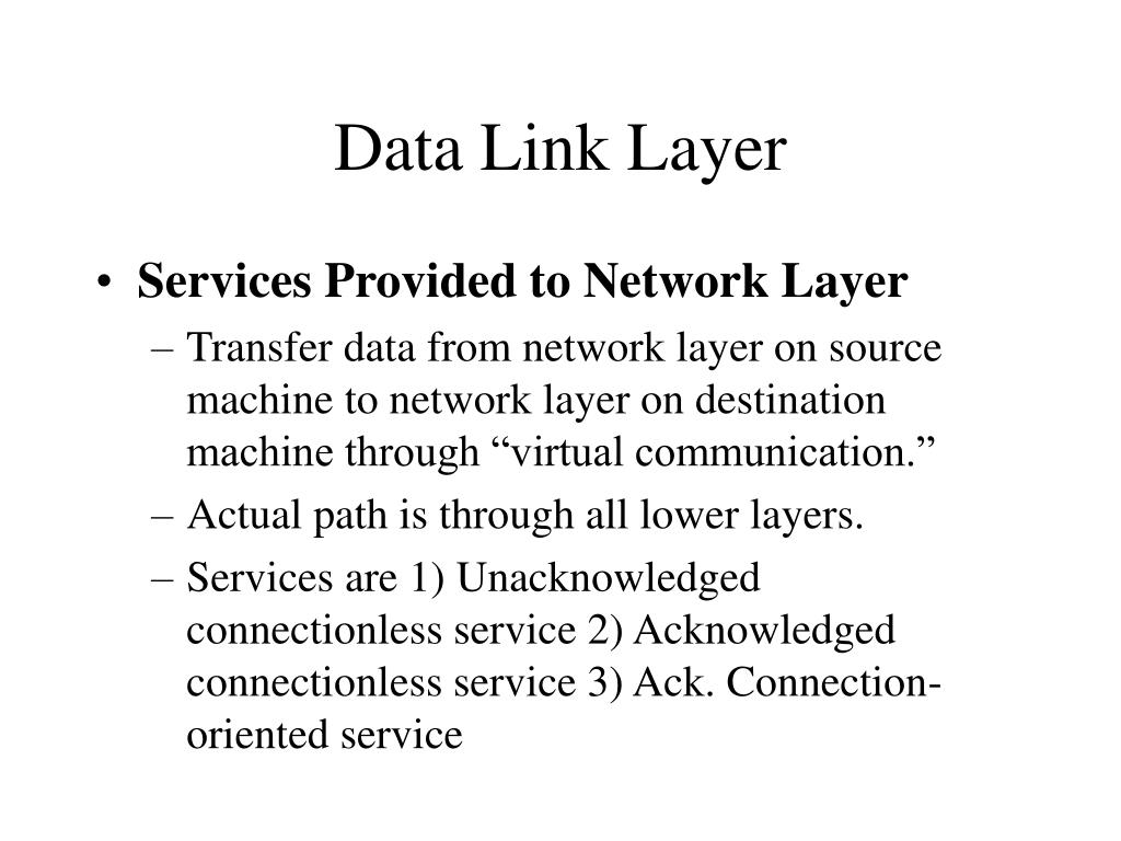PPT The Data Link Layer PowerPoint Presentation, free download ID