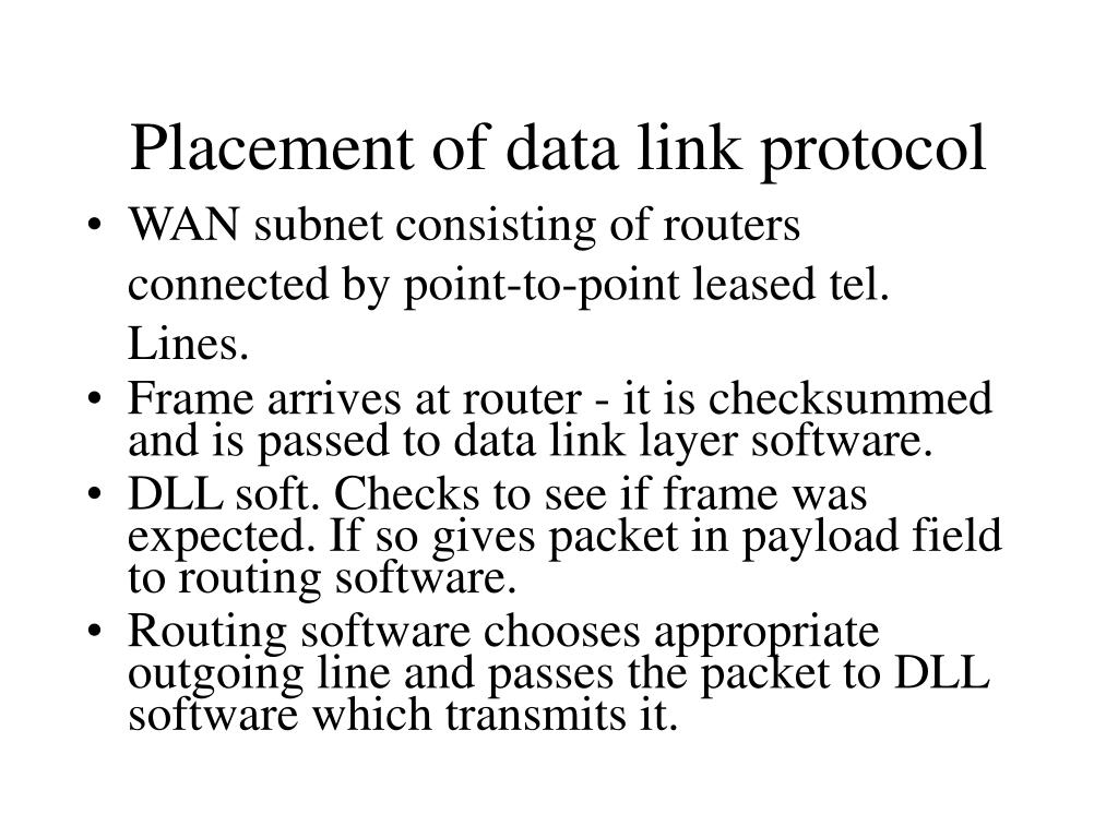 PPT The Data Link Layer PowerPoint Presentation, free download ID