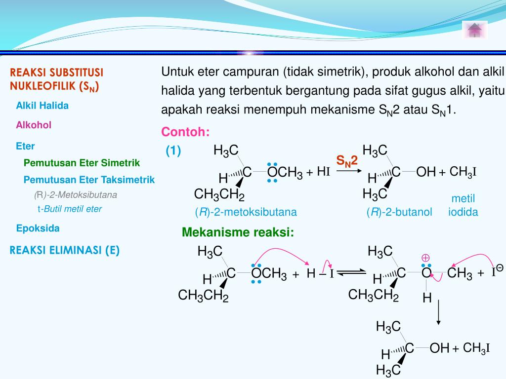 PPT REAKSI SUBSTITUSI NUKLEOFILIK (S N ) PowerPoint Presentation