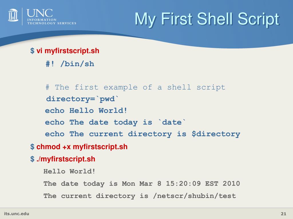 PPT Shell Scripting PowerPoint Presentation, free download ID4085123