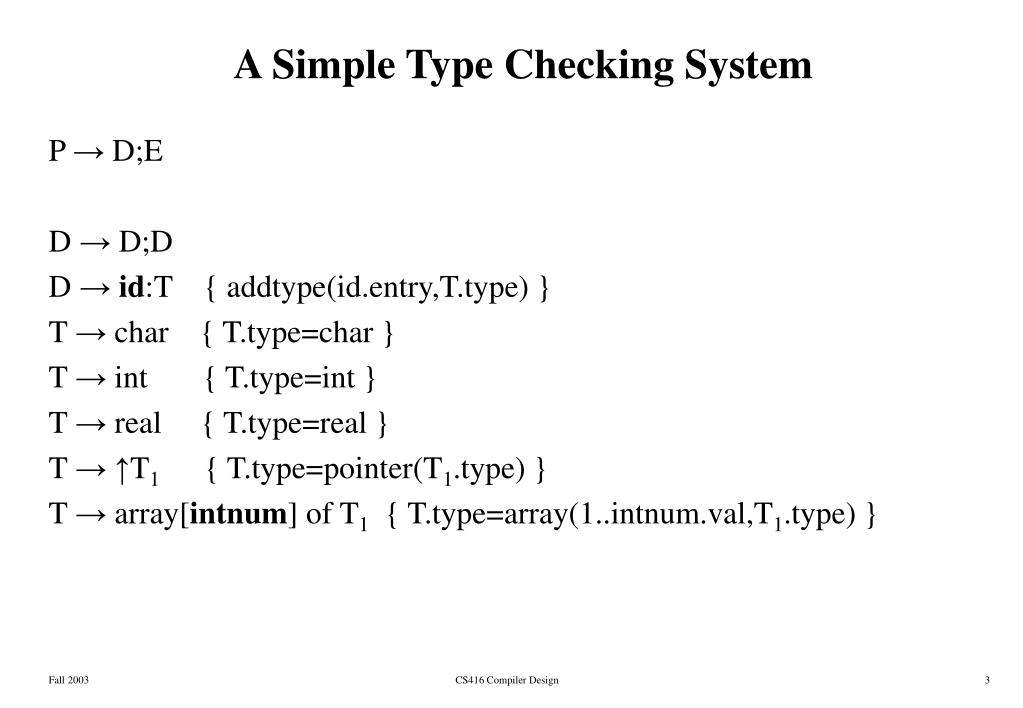 PPT Type Checking PowerPoint Presentation, free download ID4086813