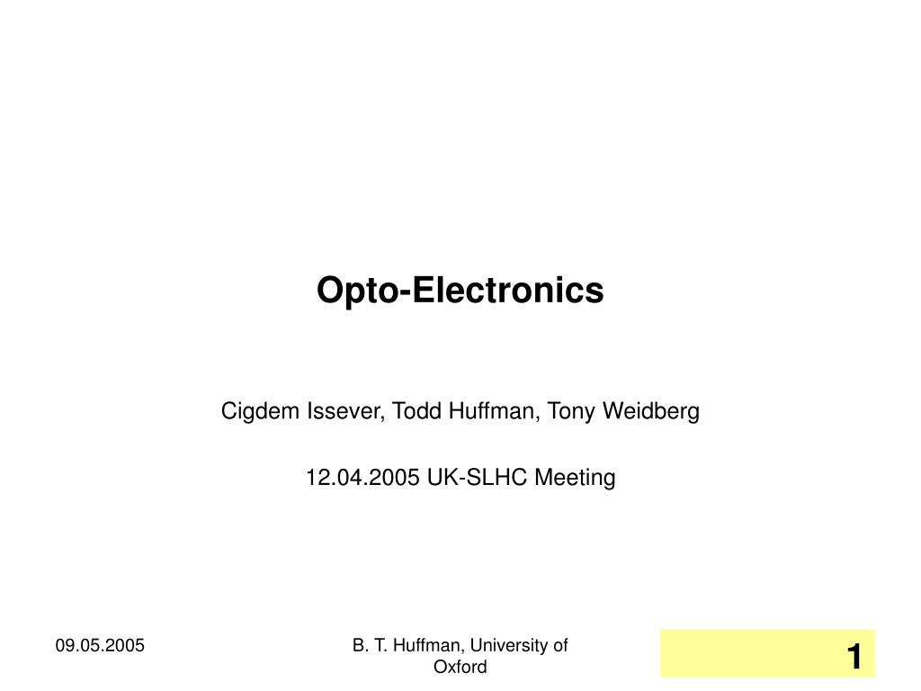 PPT OptoElectronics PowerPoint Presentation, free download ID4090697