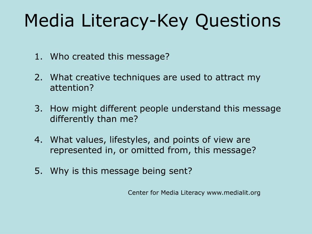 PPT Moving from Information Literacy to Media Literacy Instructional
