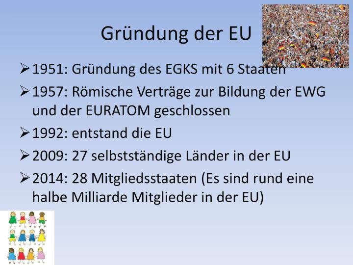 PPT Geschichte/ Gründung der EU PowerPoint Presentation ID4094051