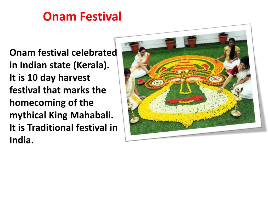 PPT Onam Festival Celebration in India PowerPoint Presentation, free
