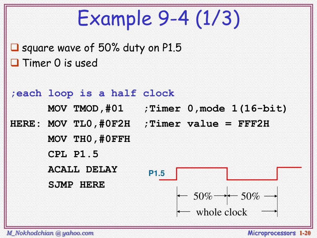 PPT 8051 timer/counter PowerPoint Presentation, free download ID