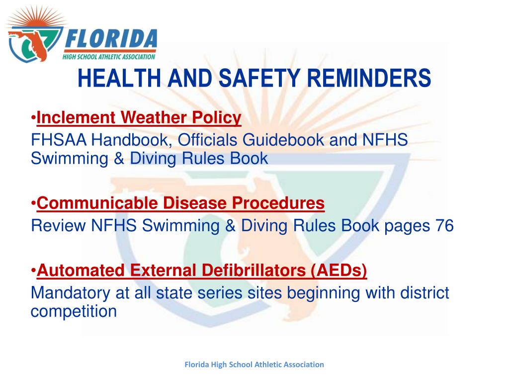PPT 201213 Swimming and Diving Rules Presentation PowerPoint