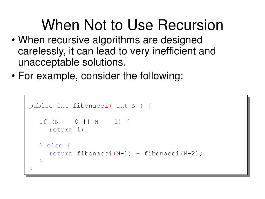 PPT Recursive methods PowerPoint Presentation, free download ID4100679