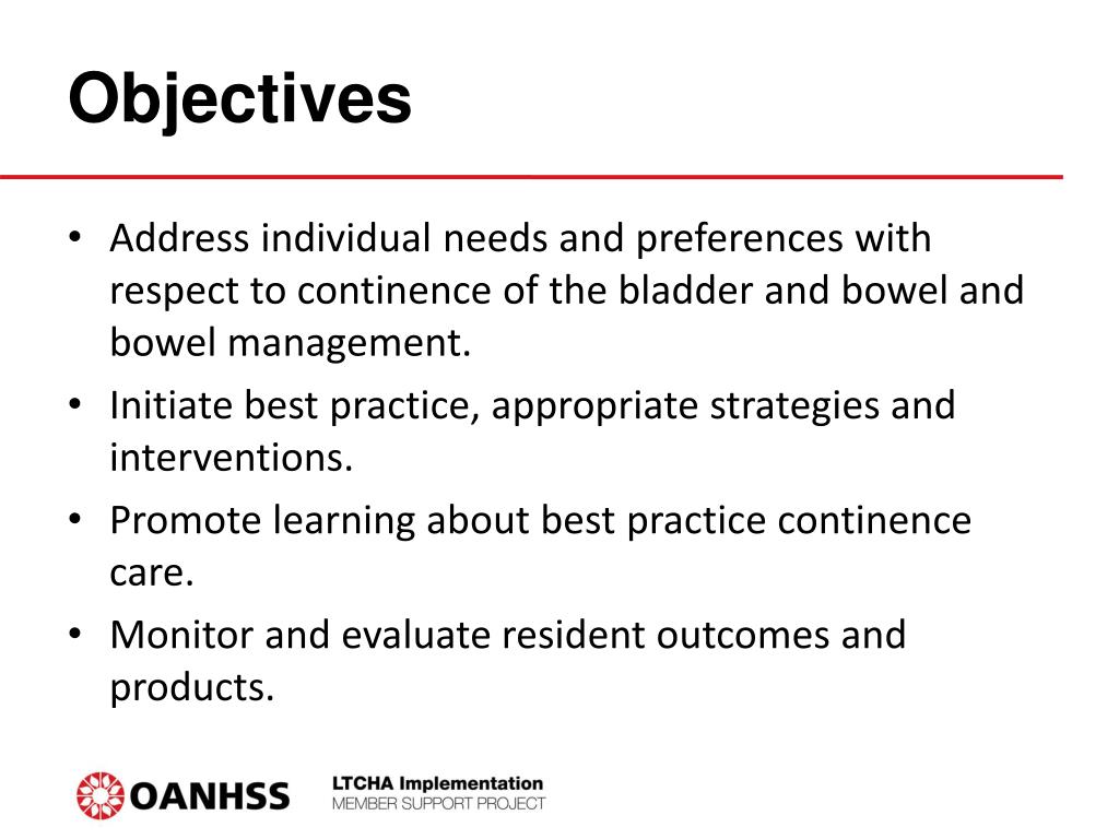 PPT Appendix E Continence Care and Bowel Management Program Training