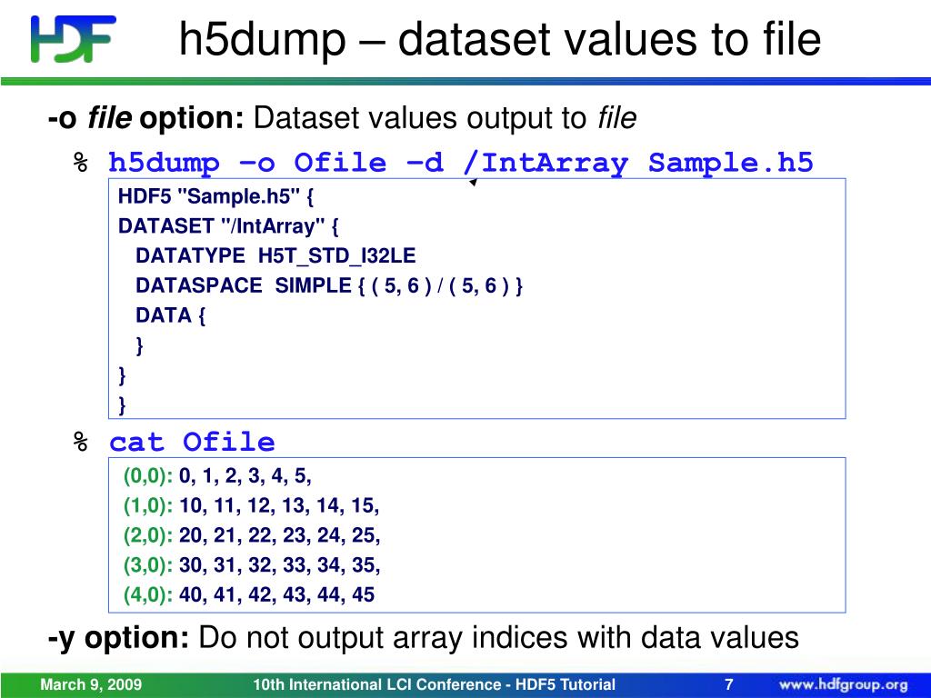PPT Introduction to HDF5 Commandline Tools PowerPoint Presentation
