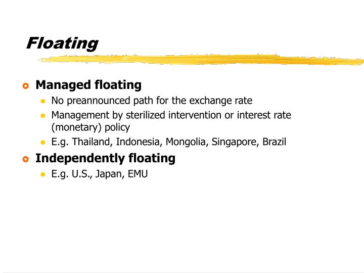 PPT EXCHANGE RATE REGIMES PowerPoint Presentation ID4107389