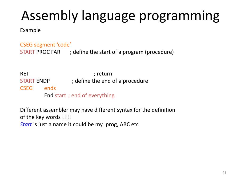 PPT 8086 Assembly Language Programming I PowerPoint Presentation
