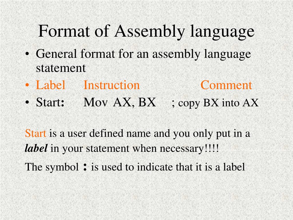 PPT Assembly language programming PowerPoint Presentation, free