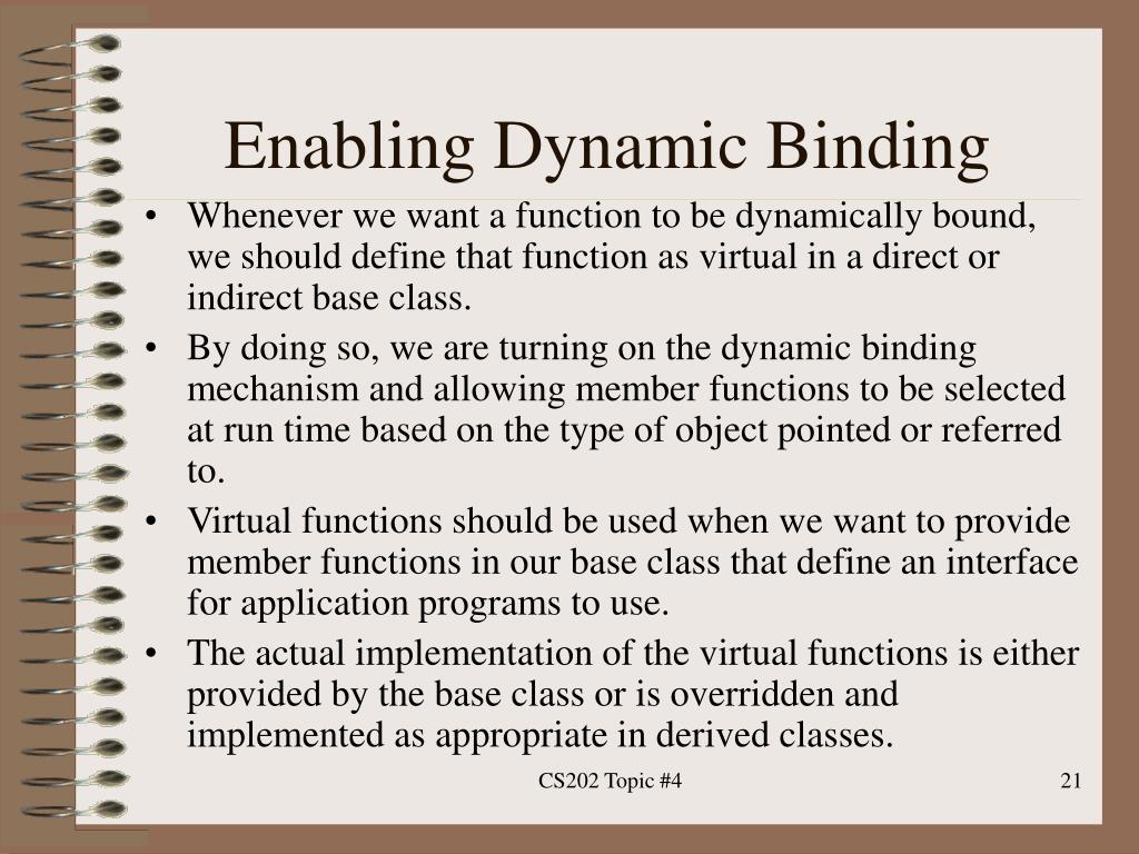 PPT Introduction to C++ Dynamic Binding and User Defined Type