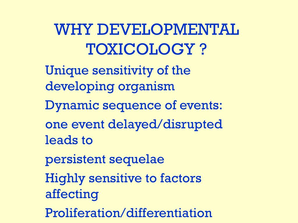 PPT Endpoints for prenatal exposures in toxicological studies