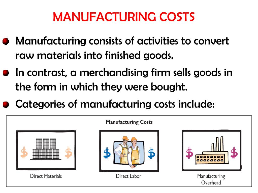 PPT Manufacturing Cost Terms PowerPoint Presentation, free download