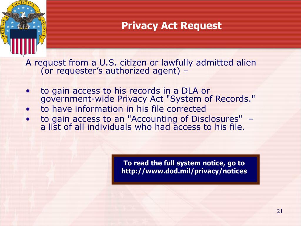 PPT Freedom of Information Act & Privacy Act Training For FOIA