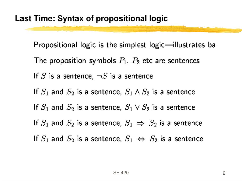 PPT Last time Logic and Reasoning PowerPoint Presentation, free