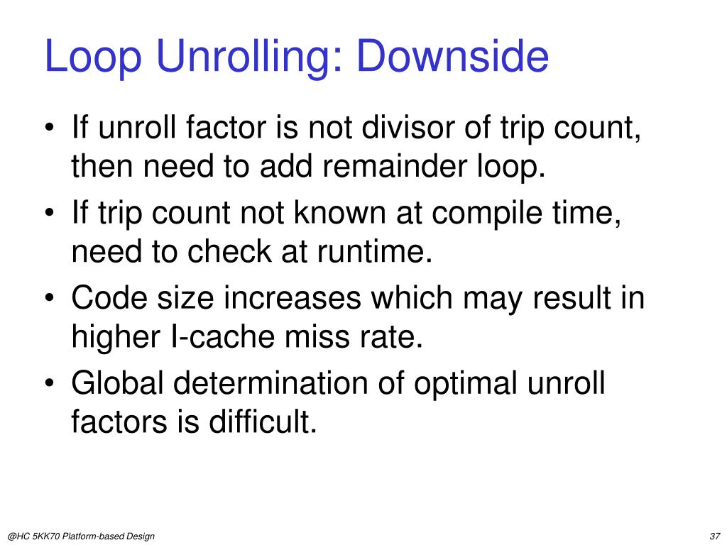 PPT Loop Transformations PowerPoint Presentation, free download ID