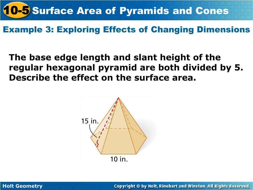 PPT You will be able to calculate the surface area of a pyramid and a