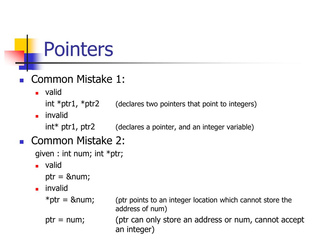 PPT Pointers PowerPoint Presentation, free download ID4119301