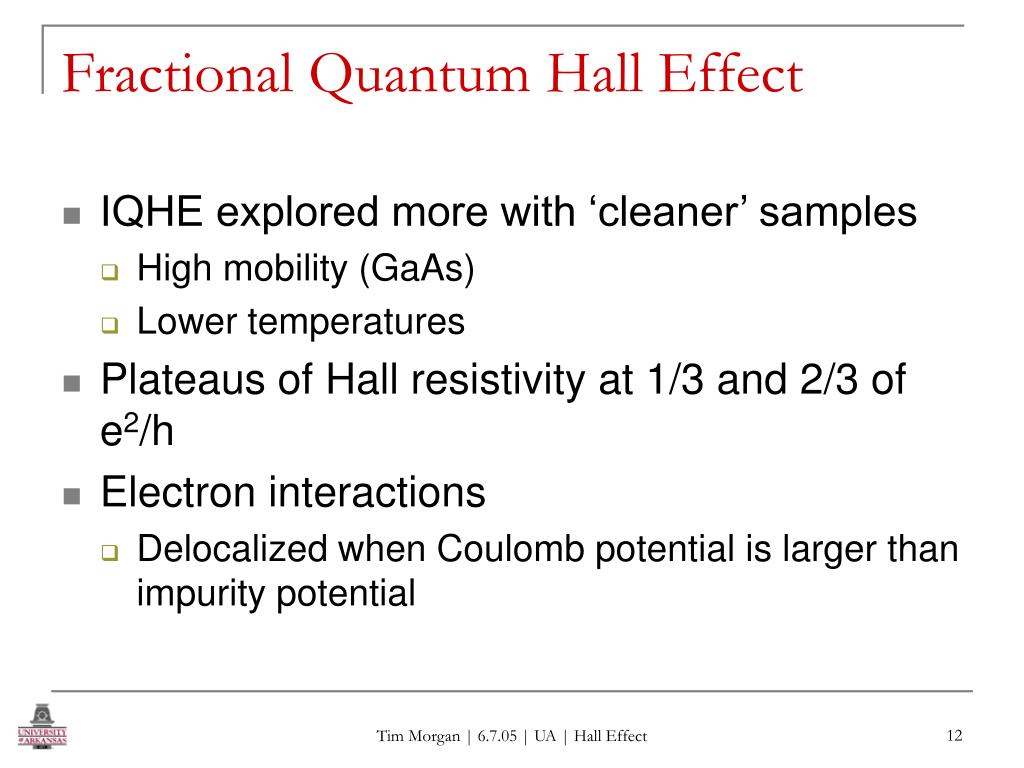 PPT The Hall Effect Classical & Quantum PowerPoint Presentation ID4119692