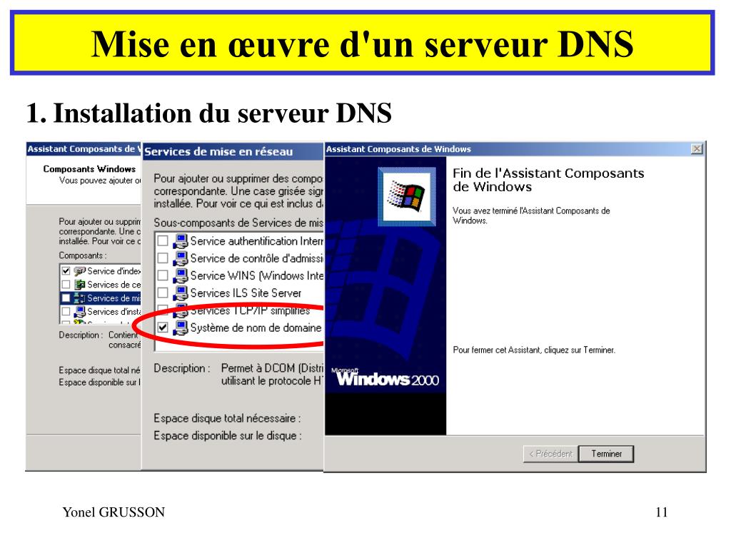 Installer et configurer un serveur DNS sous windows 2008