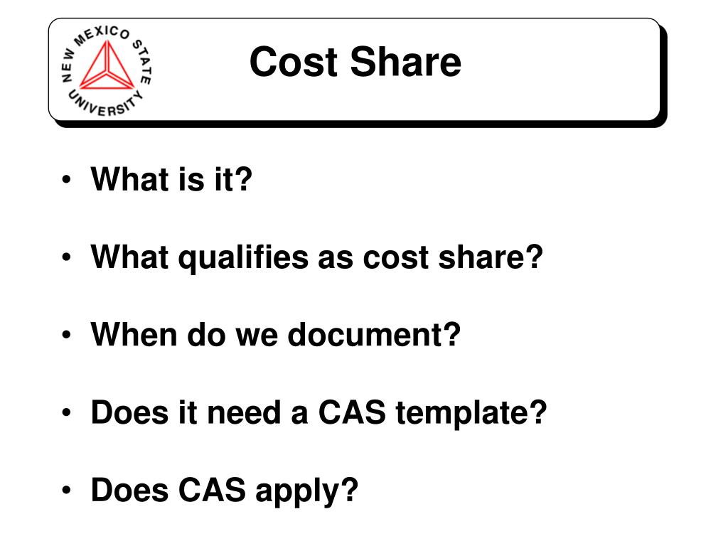 PPT COST SHARE PowerPoint Presentation, free download ID4120004