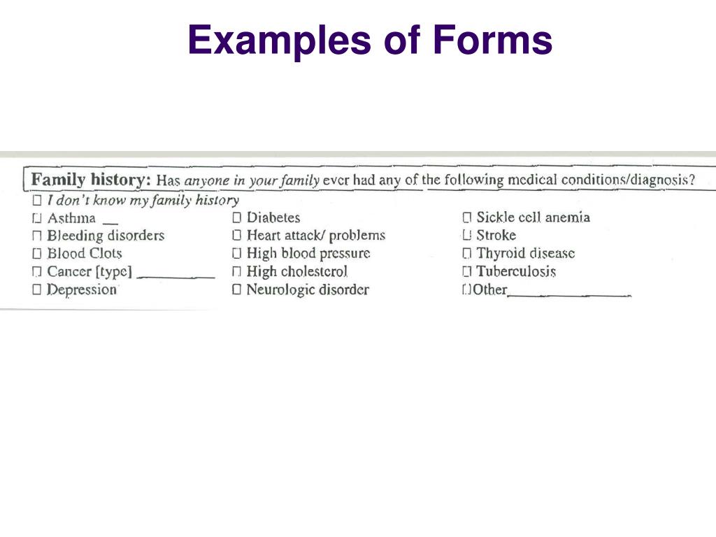 PPT Family History Collection & Use in Oregon FQHCs Current