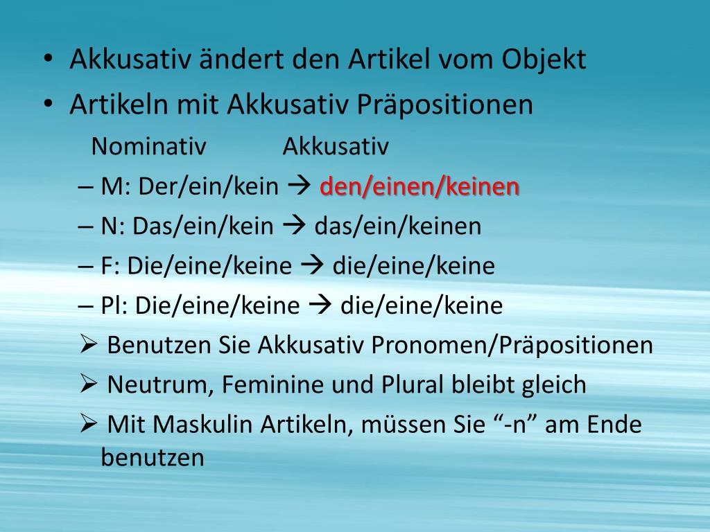 PPT Akkusativ Präpositionen PowerPoint Presentation, free download