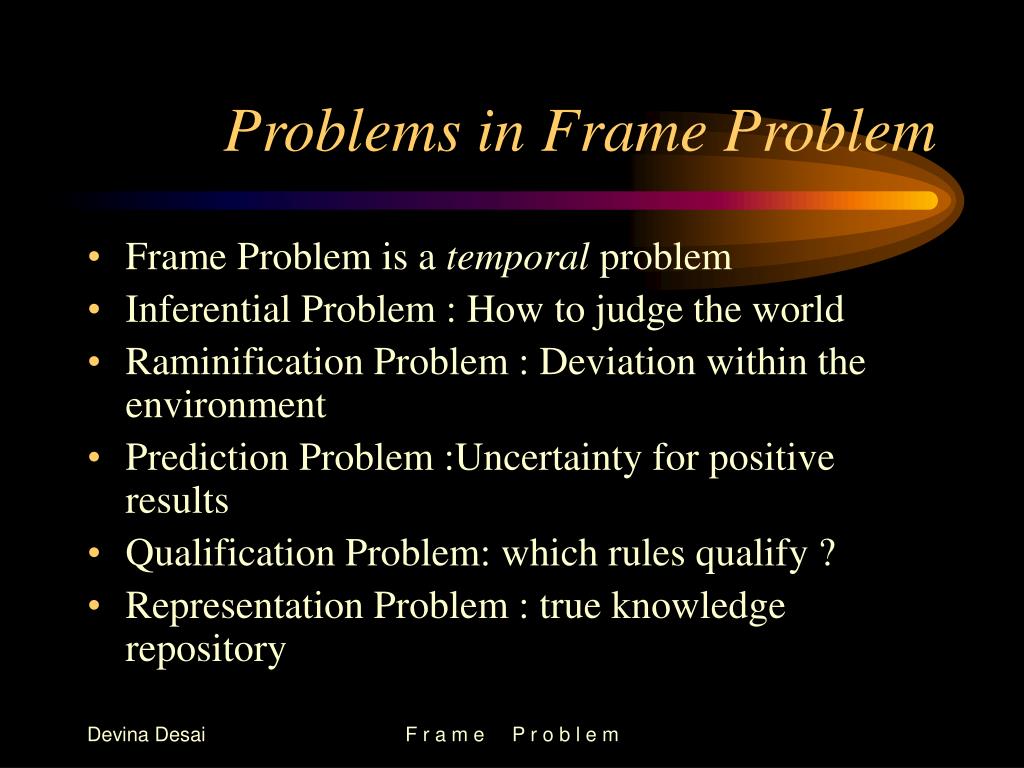 PPT What is a Frame Problem PowerPoint Presentation, free download