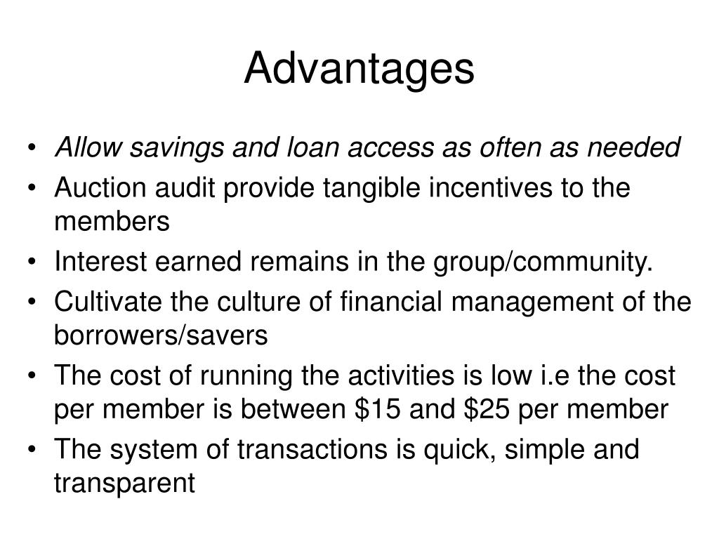 PPT VILLAGE SAVINGS & LOAN ASSOCIATIONS (VS&LAS) PowerPoint