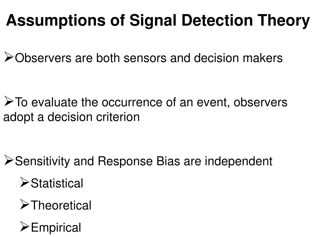 PPT Origins of Signal Detection Theory PowerPoint Presentation, free