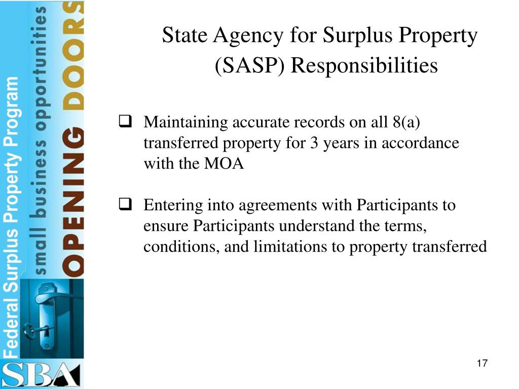 PPT Training on the Surplus Property Program PowerPoint Presentation