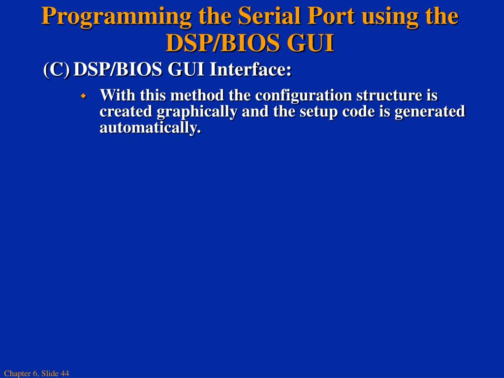 PPT Chapter 6 Multichannel Buffered Serial Port (McBSP) PowerPoint
