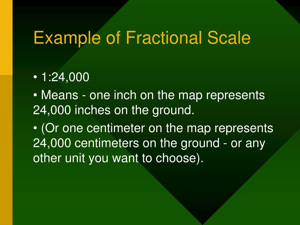 How To Find The Fractional Scale Of A Map at Robert Sharp blog