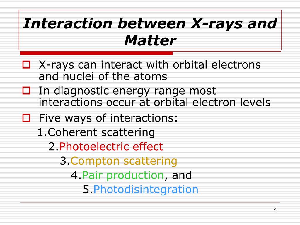 PPT Dosimetry part 1 Xray interactions with matter PowerPoint