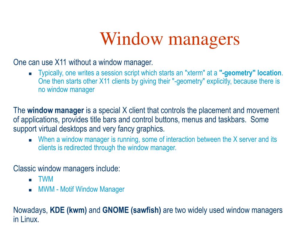PPT Unix GUI PowerPoint Presentation, free download ID4132351