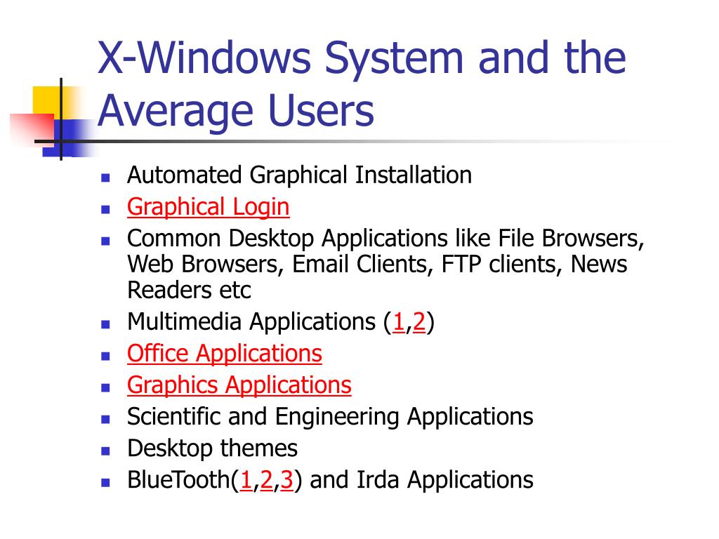PPT Linux GUI XWindows System PowerPoint Presentation, free download