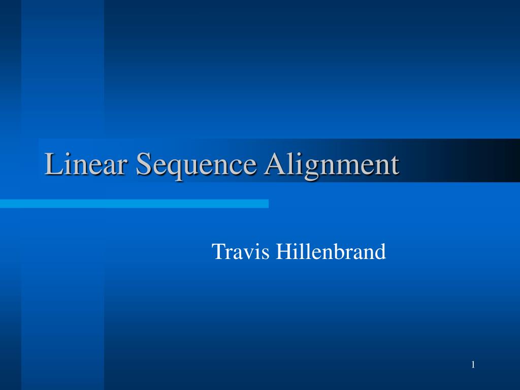 PPT Linear Sequence Alignment PowerPoint Presentation, free download