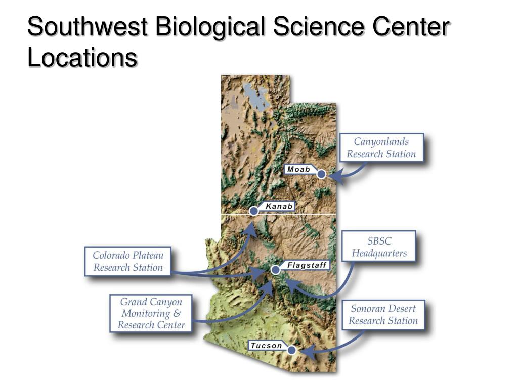 PPT History of the Southwest Biological Science Center PowerPoint