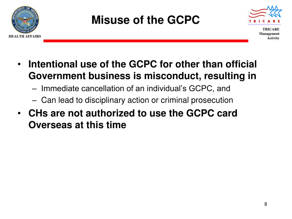 PPT TRICARE Acquisition Directive (TAD) Governmentwide Commercial