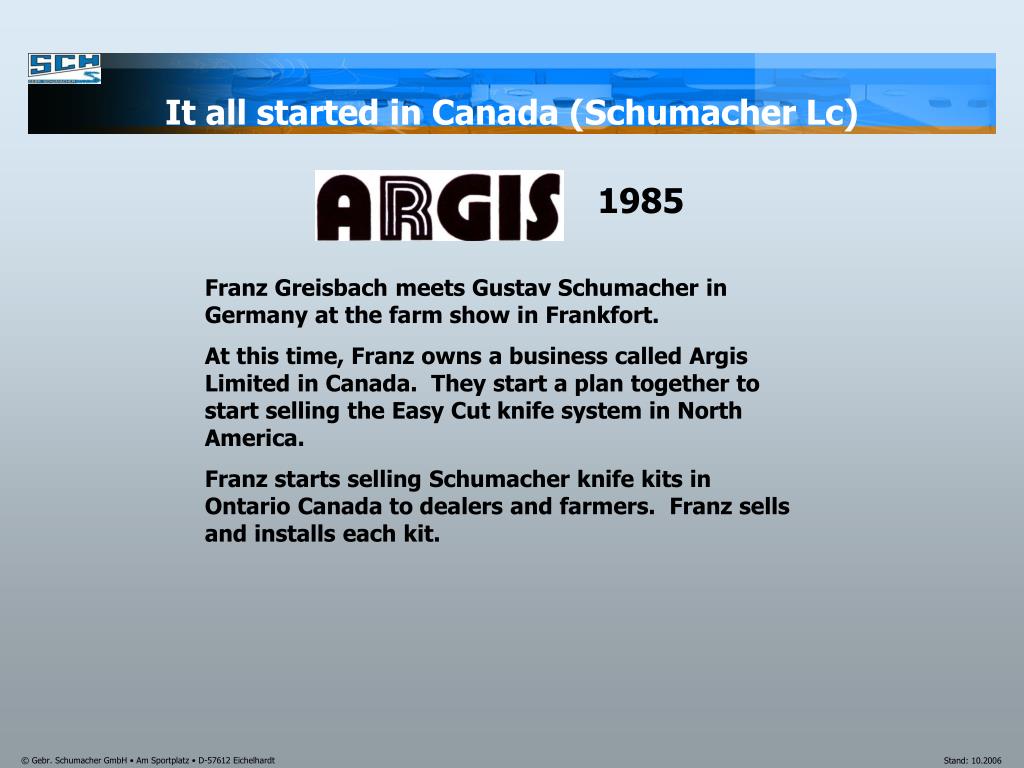 PPT Schumacher LC Your North American Partner Part Of The Schumacher