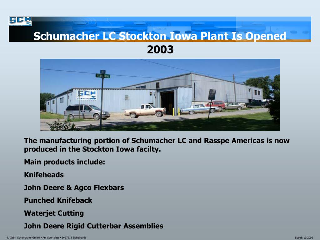 PPT Schumacher LC Your North American Partner Part Of The Schumacher