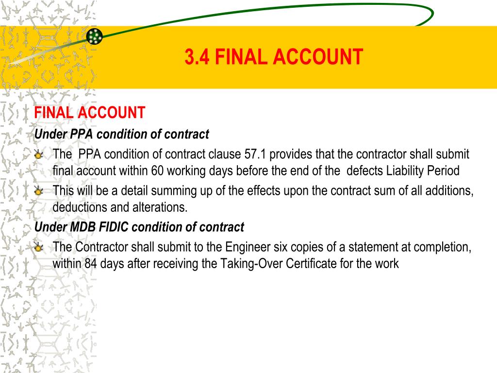 PPT 3. PAYMENT SYSTEM IN CONSTRUCTION PROJECT UNDER MDB FIDIC, PPA