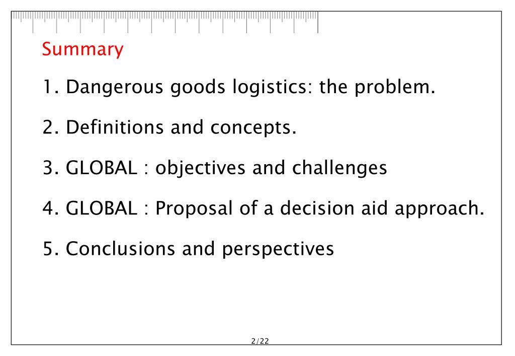 PPT GLOBAL A decision aid approach for risk assessment of dangerous